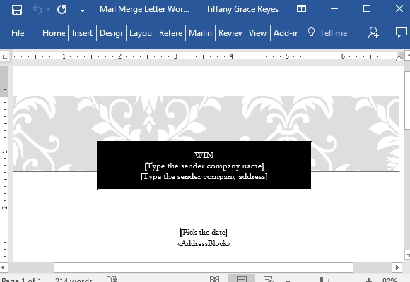 create a mail merge document in word 2016 for mac